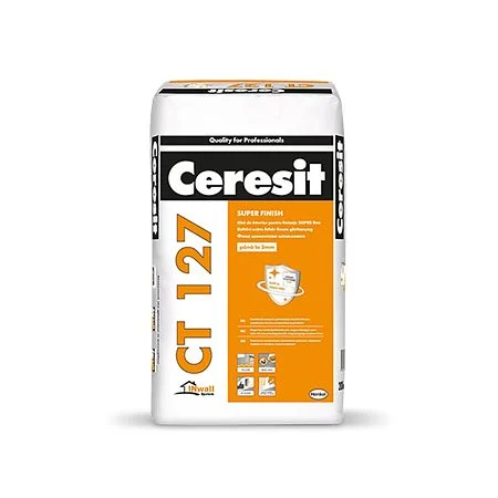 Glet Ceresit CT 127 pentru finisaje fine, pe baza de ciment, interior, 20 kg